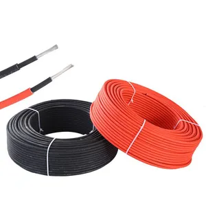 TUV H1Z2Z2-K Solar Cable 4MM2 6MM2 10MM2 16MM2 Red Black Battery DC PV Power Wire
