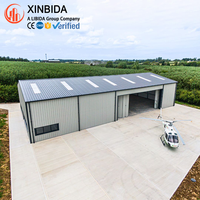 Hangar d'avion moderne en structure métallique préfabriquée |   Bâtiment en acier assemblé personnalisable à grande portée