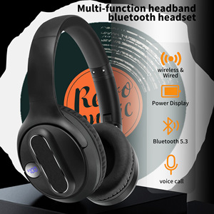 Moda Retro para auriculares <span class=keywords><strong>Bluetooth</strong></span> para mujer pantalla larga HD sonido sobre la oreja para DJ y deportes AAC Codecs Vintage estético - Product Image 6