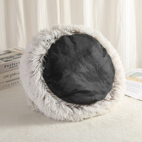 Nouveau Nid pour Chat en Peluche Hiver Détachable, Lit Doux en Coton pour Animaux de Compagnie, Idéal pour la Chambre et le Salon