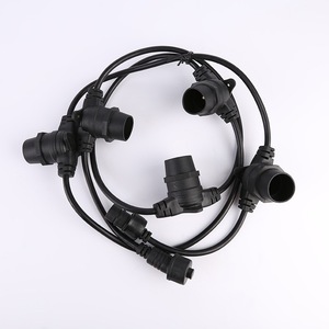 E27 E26 B22 Waterproof <b>Led</b> <b>Light</b> String Connectors Outdoor Lamp Socket Set Plastic Body Ce Certified - Product Image 1