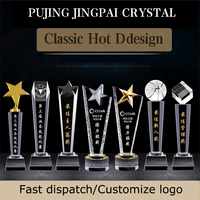 Trophée en cristal gravable, plaque en verre personnalisable par sublimation, K9, nouveau modèle vierge pour championnat sportif de football, vente chaude