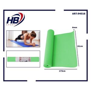 Tapete de Yoga de PVC Azul Pavo Real, 173*61*0.6cm, Superficie Transpirable y Antideslizante - Product Image 1
