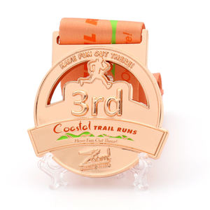 Ucuz özel metal emaye spor trail çalışır çalışan altın gümüş bronz ödülü 1st 2nd 3rd 1 2 3 madalyası şerit - Product Image 2