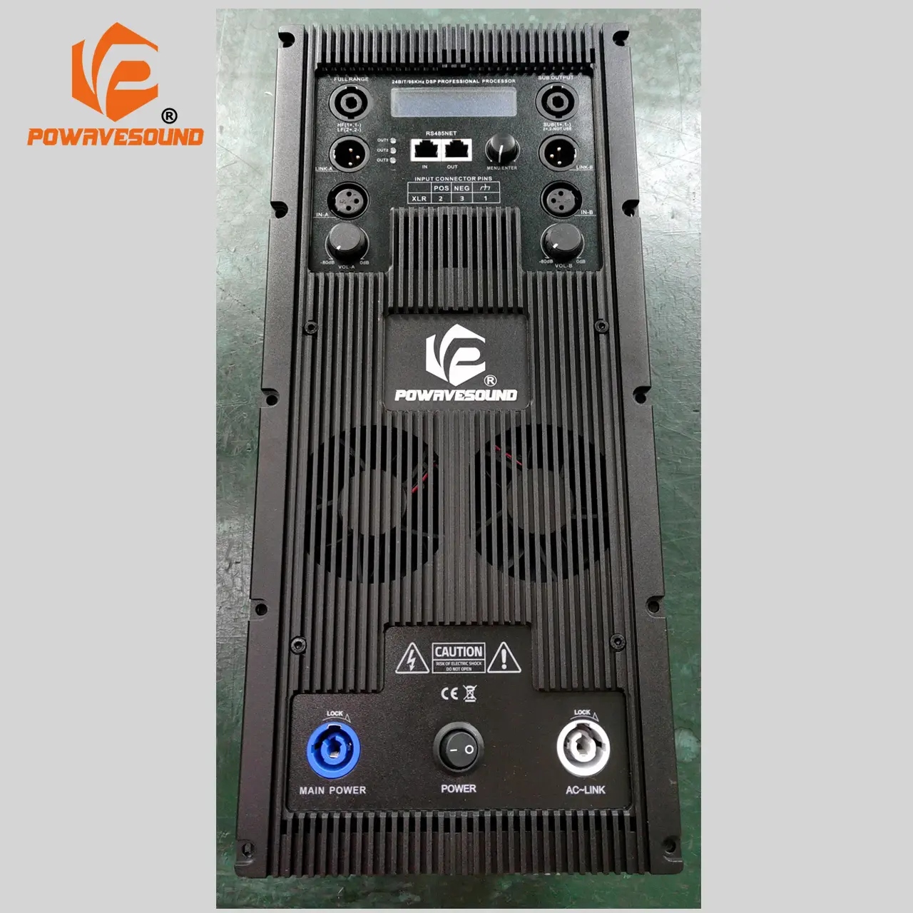 Amplificateur pour haut-parleur professionnel, équipement audio, puissance de 3000W et 1000W pour caisson de basses et pour réseau linéaire, 3 voies