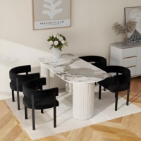 Chaise de salle à manger moderne Chaise de table à manger domestique simple Table et chaises italiennes de luxe légères