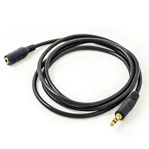 Factory Supply Cable For Car Audio 3.5mm Stereo Extension M/F cable Black