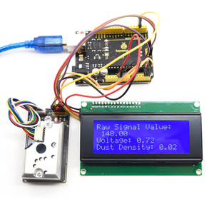 Keyestudio Cảm biến bụi với <span class=keywords><strong>Sharp</strong></span> GP2Y1014AU onboard PM2.5 Board mở rộng lá chắn cho Arduino - Product Image 5