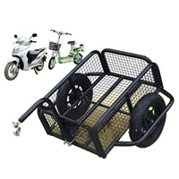 Remorque de transport pratique en acier inoxydable pour moto et vélo, idéale pour le camping