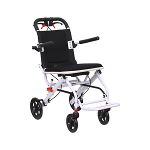 <span class=keywords><strong>Fauteuil</strong></span> roulant de voyage compact et pliable, chaise de transport portable avec roues robustes pour les personnes âgées et les utilisateurs handicapés - Product Image 5