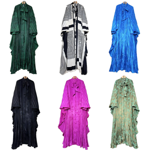 Robes plissées Miyake <span class=keywords><strong>pour</strong></span> femme, modestes, à manches longues, maxi, dégradées, faible MOQ, personnalisables OEM, style <span class=keywords><strong>bohème</strong></span>, <span class=keywords><strong>pour</strong></span> l'église - Product Image 4