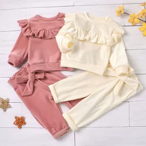 Grenz überschreiten der heißer Baby hosenanzug Solider rosa und weißer Pullover Winter anzug aus atmungsaktiver Haut aus europäischer und amerikanischer Baumwolle für Frauen