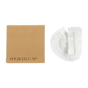 Biodegradable Compostable Bathing Cap Disposable Bath Shower Cap for Salon Hotel Travel