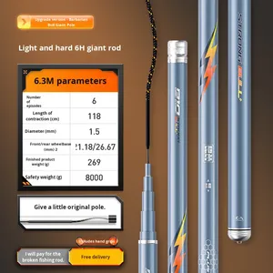Caña de pescar Chuanze-Maniu, caña de pescar grande <span class=keywords><strong>y</strong></span> ligera, caña de pescar gigante, súper dura <span class=keywords><strong>y</strong></span> súper ligera - Product Image 6