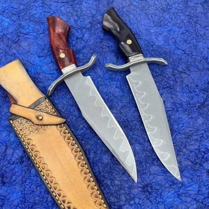 Couteau de poche tactique en acier inoxydable Damas de haute qualité LiuYun, manche en bois, étui, usage industriel DIY, OEM/ODM - Product Image 2