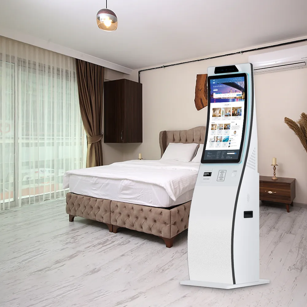 Individuelle Funktion 23.6/32'' Quad-Core SDK LED HD-Bildschirm 10-Punkte-Kapazität-Touchscreen Selbstbedienungs-Kiosk im Hotel