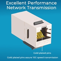 Acoplador RJ45 10Gbps Cat8 Cat7 Cat6 Cat5 adaptador extensor de Cable Ethernet conector LAN acoplador hembra a hembra