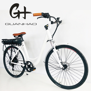 Vélo électrique de <span class=keywords><strong>ville</strong></span> 700C pour femmes, prêt pour le marché, stock bon marché, 500W, 48V, 14AH, bonne qualité, grande remise de 28 km/h - Product Image 2