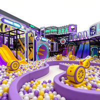 Parc d'attractions intérieur commercial à thème spatial néon coloré, équipement de jeu souple, capacité 500 kg pour centre de jeux pour enfants