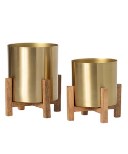 Rass lated OT con Wooden and tand ACK de 2 MQ 30 30 Customizable Industrial eSign Lant tand para Indoor utdoor lants ndoor - Product Image 1