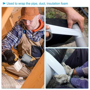 Bandes d'isolation pour tuyaux de climatiseur, PVC, non adhésives, film gaufré - Product Image 4
