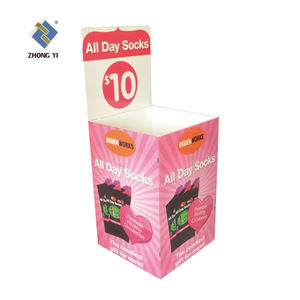 Iklan Supermarket Promosi Karton Bergelombang Dump Sampah Display untuk Retail Benih Kuas Cat - Product Image 4