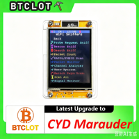 CYD Marauder ESP32 WiFi Sniffer Standard, Dispositif à écran tactile 2,8 pouces, Analyseur WiFi/Paquets, Sonde de demande, Déauth, Chine