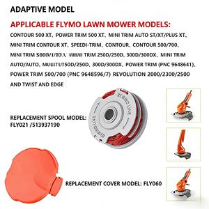 16x5139371909 Cabezal de Repuesto para Desbrozadora con Doble Carrete y Alimentación Automática FLY021 36FT/11M 1.5mm para Flymo Contour Mini Trim - Product Image 6
