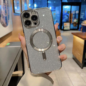 เคสใสแม่เหล็กเคลือบไฟฟ้าแฟชั่น สำหรับ 17 Air 16 15 14 Plus 13 12 11 Promax รองรับการชาร์จไร้สาย - Product Image 6