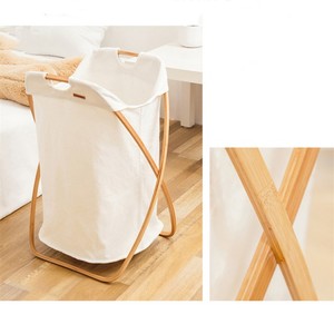 Giỏ Đựng Đồ Giặt Bằng Tre Khung <span class=keywords><strong>X</strong></span> Gấp Gọn Tiện Dụng Cho Không Gian Nhỏ - Product Image 4