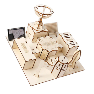 ชุดประกอบวิทยาศาสตร์ฐานดาวอังคาร OKYN-Y2677 DIY แบบจำลองตัวต่อไม้ - Product Image 4
