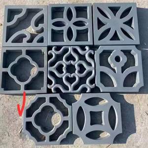 Moules à briques creuses réutilisables et efficaces à double face en ABS, haute résistance, pour la décoration des bâtiments de parcs et de cours - Product Image 6