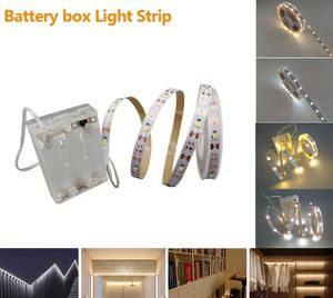 Bande lumineuse <span class=keywords><strong>LED</strong></span> flexible SMD 2835 IP20 alimentée par batterie 50cm 2M <span class=keywords><strong>Ruban</strong></span> lumineux intelligent <span class=keywords><strong>pour</strong></span> rétroéclairage de miroir de maquillage - Product Image 5