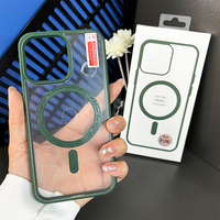Coque transparente en acrylique magnétique pour iPhone 17 Air, 16, 15, 13, 14 Plus, 17 Pro Max – Protection anti-rayures