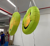 Ballon publicitaire gonflable personnalisé, visage souriant, gonflable pour décoration suspendue