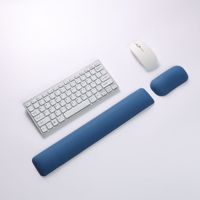 Support de repose-poignet pour clavier et tapis de souris avec rembourrage confortable en mousse à mémoire de forme, base en caoutchouc antidérapante pour PC portable Mac