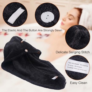 <span class=keywords><strong>Serviette</strong></span> à <span class=keywords><strong>cheveux</strong></span> en <span class=keywords><strong>microfibre</strong></span> du fabricant, <span class=keywords><strong>serviette</strong></span> à séchage rapide, <span class=keywords><strong>serviette</strong></span> à <span class=keywords><strong>cheveux</strong></span> super absorbante en <span class=keywords><strong>microfibre</strong></span> avec bouton, velours corail - Product Image 3