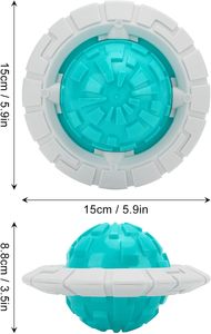 Pelotas chirriantes para perros, clásicas, ecológicas, en caja de plástico, juguete masticable para morder, para deportes al aire libre, entrenamiento, indestructible, para cachorros en etapa de dentición - Product Image 2