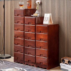 Customized Living Room Furniture Wood Cabinets <strong>Corner</strong> Tall <strong>Table</strong> <strong>With</strong> Many Drawers Wooden <strong>Storage</strong> Cabinet - Product Image 5