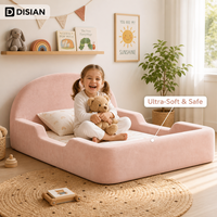 Meubles de chambre à coucher, lit au sol Montessori extra large pour enfants, canapé-lit pour tout-petits en mousse pure, écologique et sûr