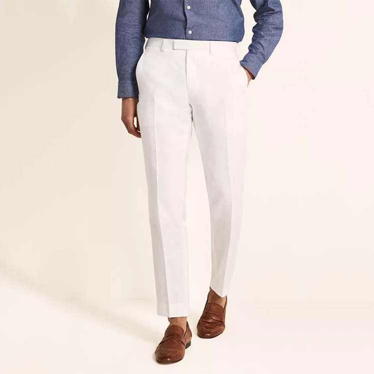 Encuentre el mejor fabricante de pantalones de lino blanco para hombre y pantalones  de lino blanco para hombre para el mercado de hablantes de spanish en  alibaba.com