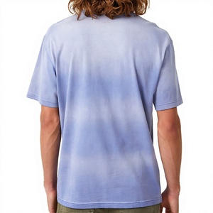 New Arrival Regular Fit Men's Heavyweight Cotton Streetwear T-Shirt Quick Dry Acid Wash T Shirt For Men - Product Image 2