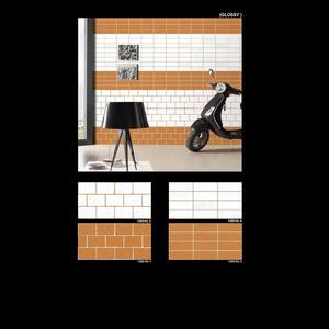 กระเบื้องบุผนังเซรามิคสีน้ำตาลและสีขาวลายอิฐ ขนาด 30x60 ซม. - Product Image 2