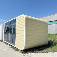 Maison capsule portable Apple Cabin avec fenêtre double vitrage pour usage domestique, bureau et hôtel - Design moderne, écologique et luxueux