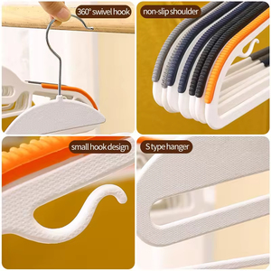 Wholesale Modern <b>Single</b> Tier ABS Eco-Friendly Non-Slip Multifunctional <b>Hook</b> Type <b>Coat</b> Hanger Clothing All-Season Bathroom Living - Product Image 4