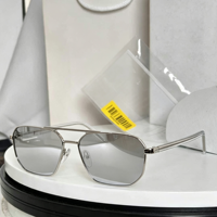 Lunettes de soleil unisexes rétro de créateur populaires, polygonales, de haute qualité, CP carrées, dorées, à monture complète, protection UV400, verres dégradés