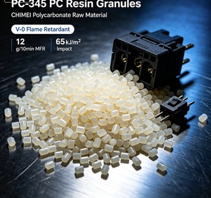 เม็ดพลาสติกโพลีคาร์บอเนต PC‑345, สารหน่วงไฟ FR V‑0, เม็ดเรซิน PC เกรดสำหรับฉีดขึ้นรูปสำหรับตัวเรือนอุปกรณ์อิเล็กทรอนิกส์ - Product Image 4