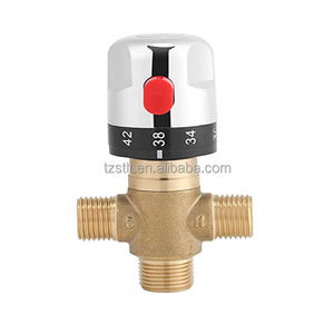 3/4 इंच थर्मोस्टैटिक पानी मिश्रण वाल्व सतह घुड़सवार शॉवर सौर - Product Image 2