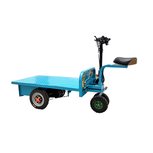 Electric 4-Wheel Garden Cart with Platform Pneumatic Tyre 500kg <strong>Load</strong> <strong>Capacity</strong> Roll <strong>Container</strong> Customizable OEM 1 Year Warranty - Product Image 3