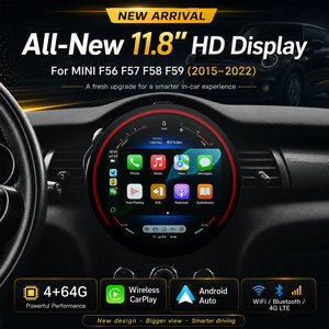 Nuevo: Unidad Principal para Auto con Navegación GPS, Android Auto y Carplay, Pantalla de 11.8 Pulgadas, Qualcomm 8 Núcleos, para BMW <span class=keywords><strong>Mini</strong></span> One F55 F56 F57 F60 NBT Evo - Product Image 1